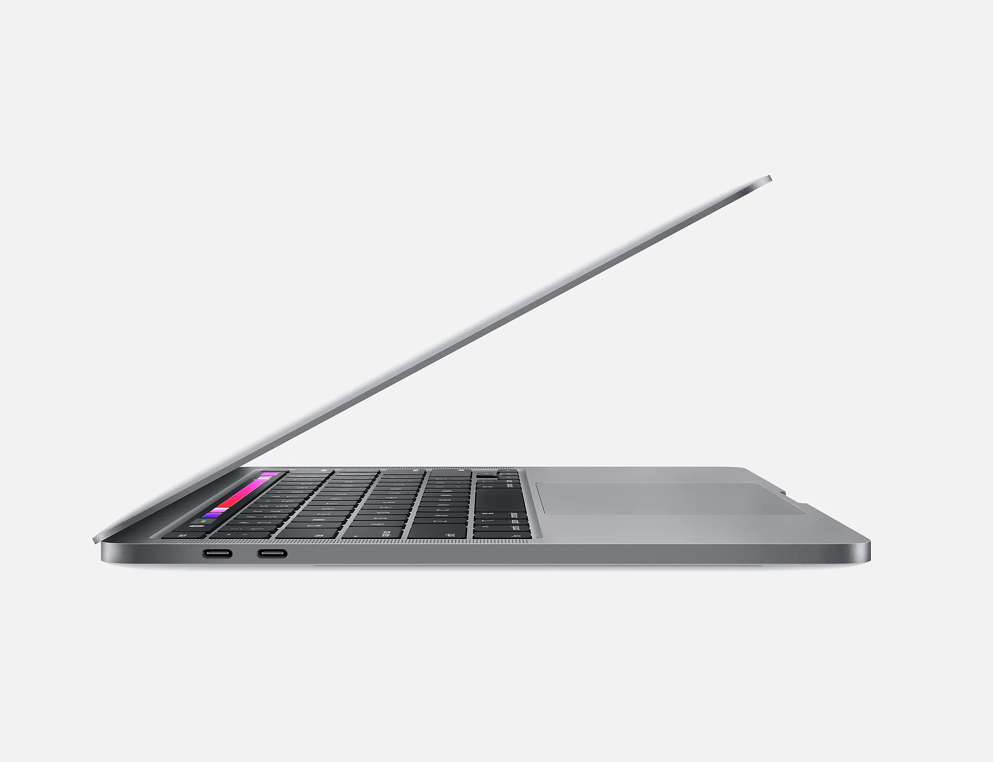 Apple Macbook Pro M1 8 core CPU - 8 core GPU, 8GB unified RAM, 256GB SSD, MacOS Big Sur 11.0, 13.3", WQXGA Retina Resolution (2560 x 1600), Touch bar, No ODD, 720P HD Camera, Backlit Keyboard- MYD82LL/A