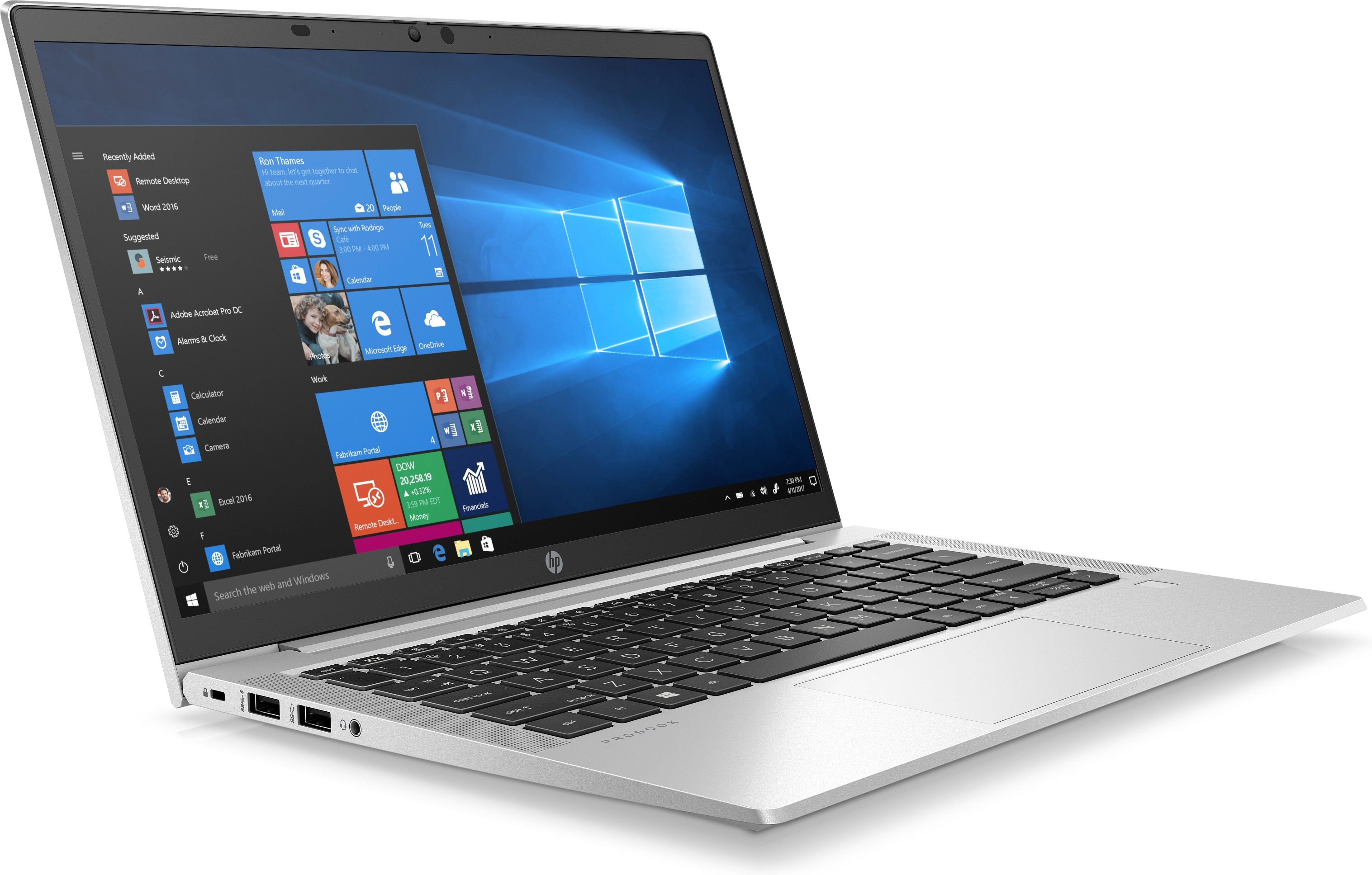 HP ProBook 635 Aero G7 AMD Ryzen™ 5 4500U Laptop 33.8 cm (13.3") Full HD 16 GB DDR4-SDRAM 256 GB SSD Wi-Fi 6 (802.11ax) Windows 10 Pro