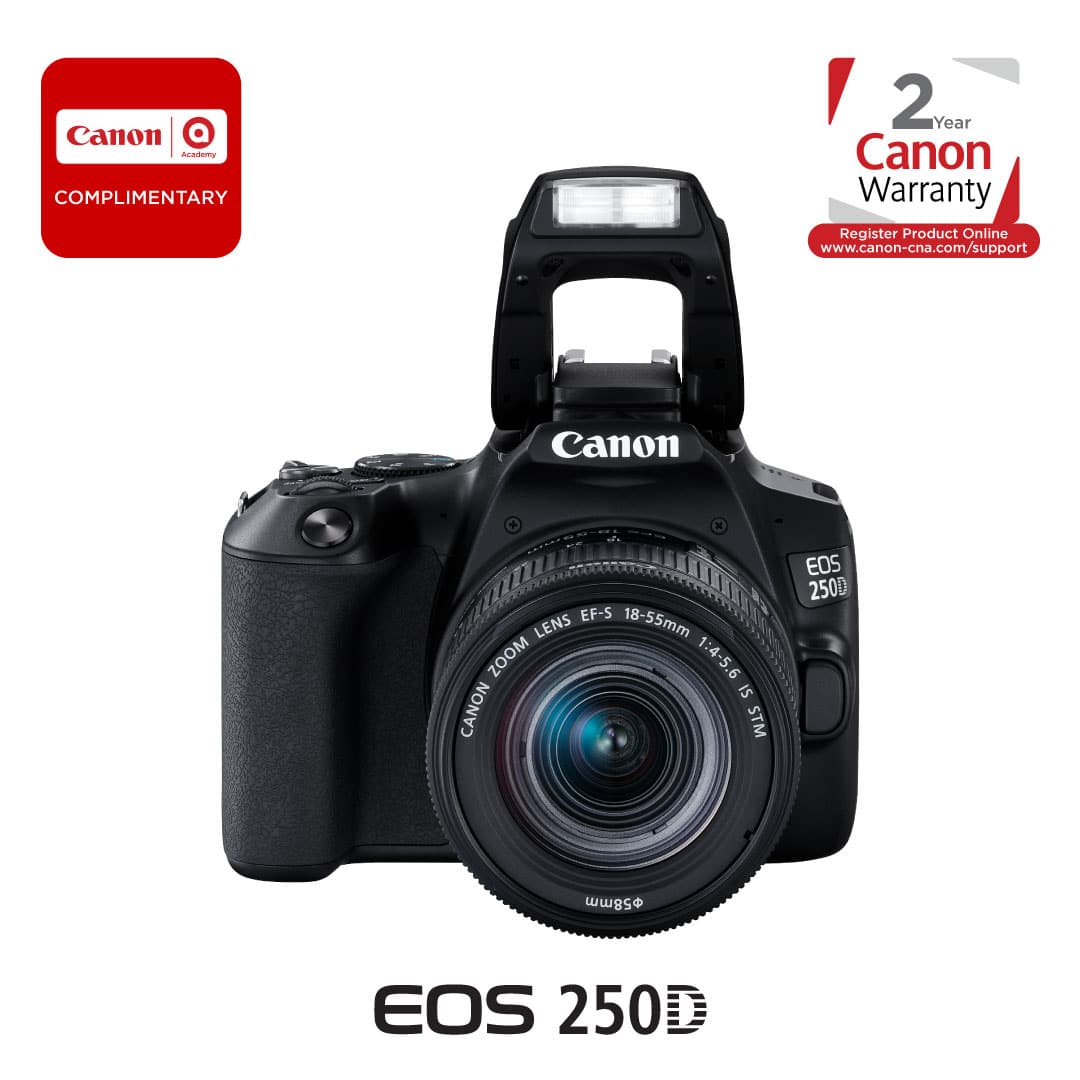 Canon EOS 250D DSLR Camera with 18-55mm f/4-5.6 IS STM Lens