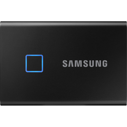 Samsung T7 Touch Portable External SSD 2TB with Fingerprint Security - Black - MU-PC2T0K/WW