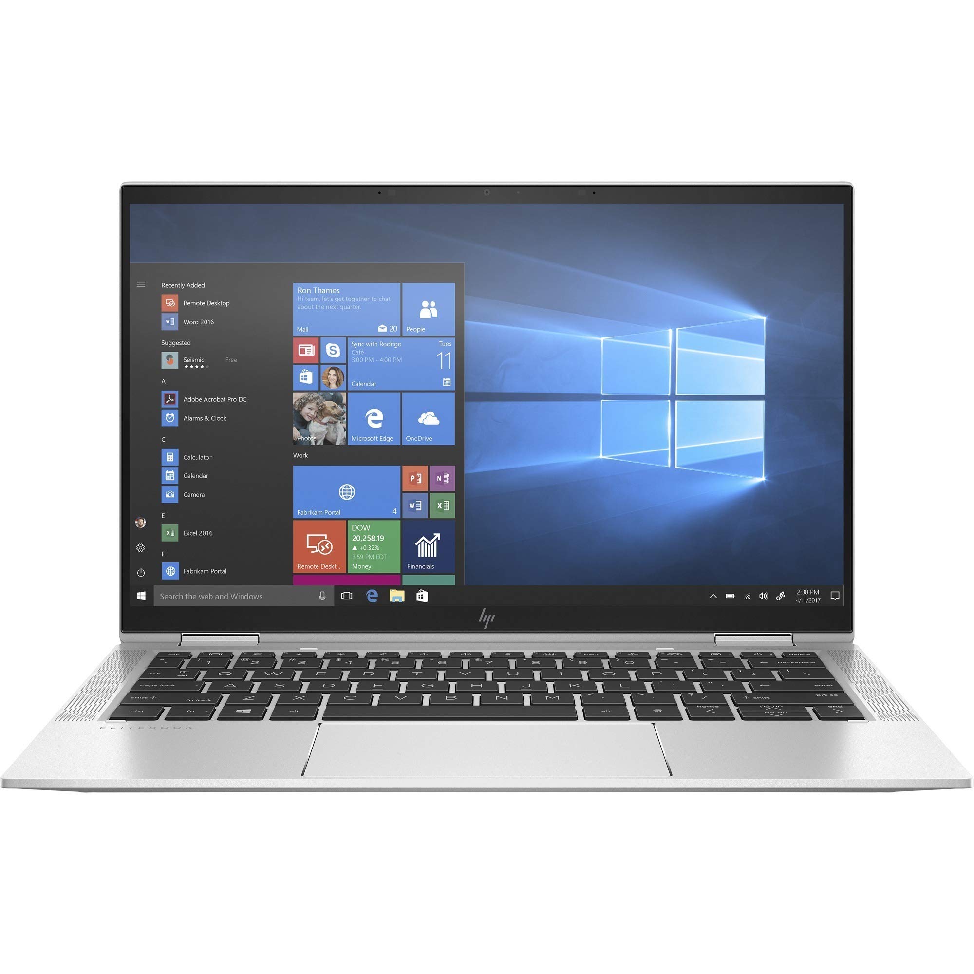 HP EliteBook x360 1040 G7 Intel® Core™ i5-10210U Hybrid (2-in-1) 35.6 cm (14") Touchscreen Full HD 16 GB LPDDR4-SDRAM 256 GB SSD Wi-Fi 6 (802.11ax) Windows 10 Pro