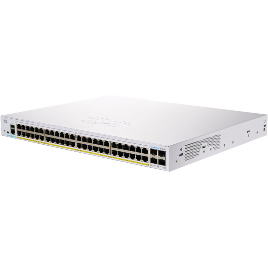 Cisco Business CBS350-48P-4G 48 Port Gigabit PoE Managed Network Switch - CBS350-48P-4G