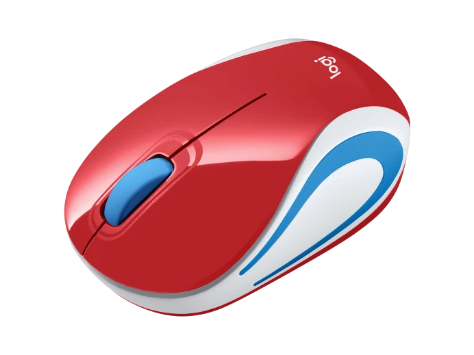 Logitech M187 Mini Wireless Mouse Red - 910-002732