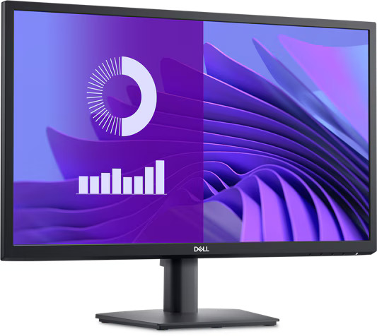 Dell E2425HS 23.8" FHD Monitor,  Height/Tilt/Swivel Adjustable, Connectivity : 1 HDMI 1.4, 1 VGA, 1 DisplayPort 1.2- E2425HS