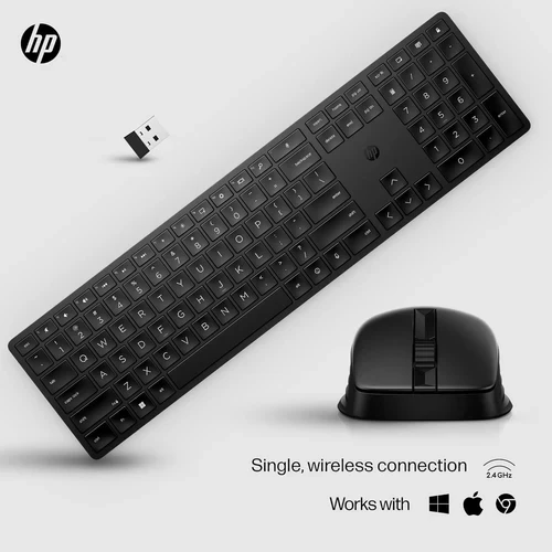 HP 650 Wireless Keyboard and Mouse Combo - Black - 4R013AA