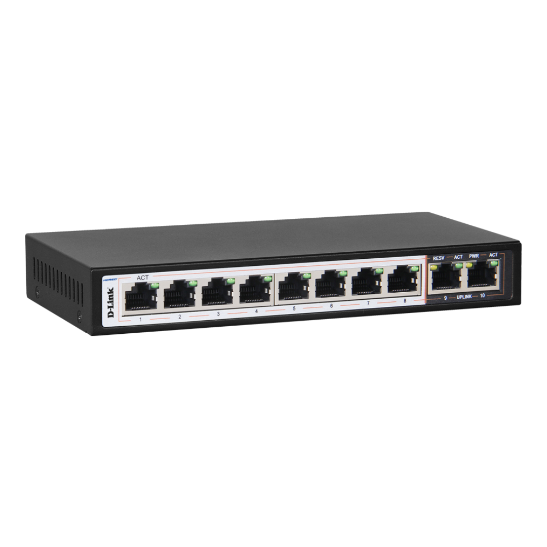 D-Link DES-F1010P-E 8-Port Poe Switch- DES-F1010P-E