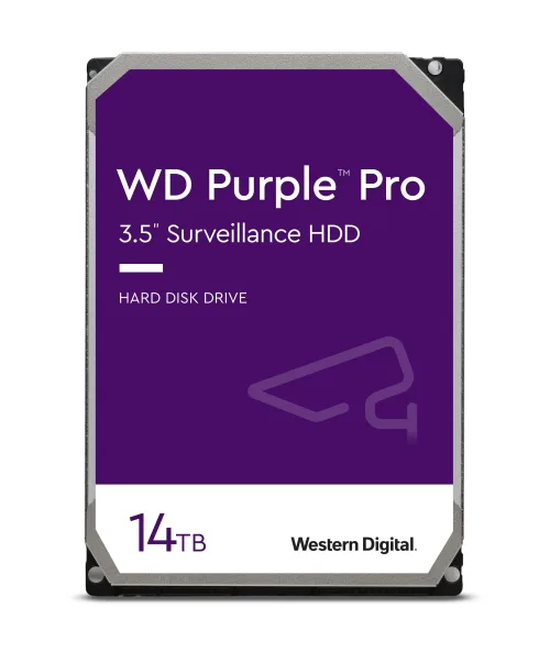 WD Purple Pro Surveillance Hard Drive 14TB, 512 MB, 7200 rpm- WD141PURP