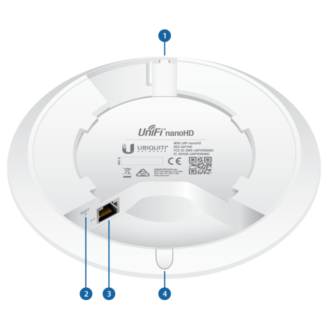 Ubiquiti UniFi nanoHD Access Point – 4×4 MU-MIMO 802.11ac Wave 2- UAP-nanoHD