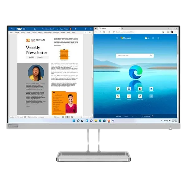 Lenovo L27i-40 27" FHD Monitor Cloud Grey Color-67ABKAC4AE