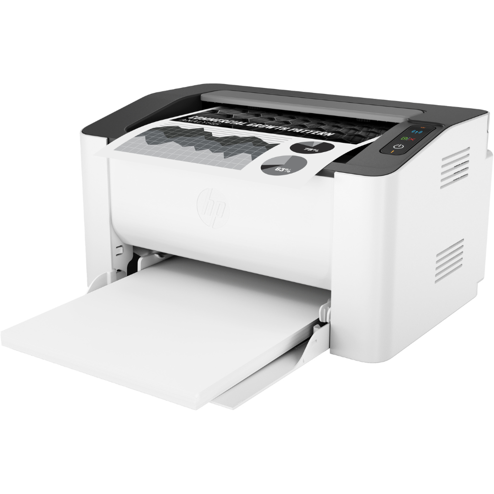 HP Laser 107w Printer, Print - Wireless, USB Interface - 4ZB78A