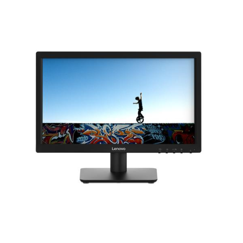 Lenovo D19-10 18.5" HD Monitor, Black Color, Connectivity : 1 VGA, 1 HDMI 1.4 - 61E0KCT6EU