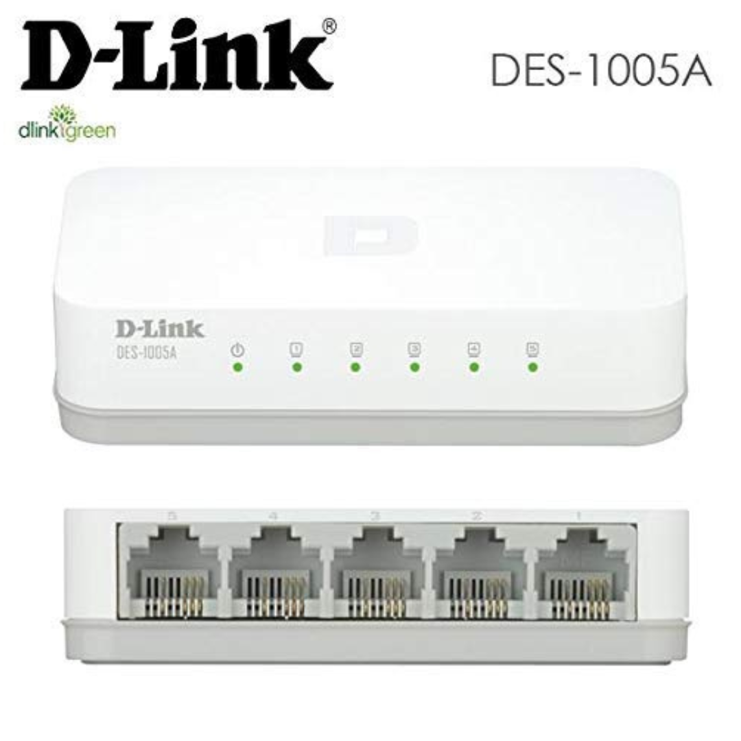 D-Link DES-1005C/B 5 port 10/100Base-T unmanged switch- DES-1005C/B