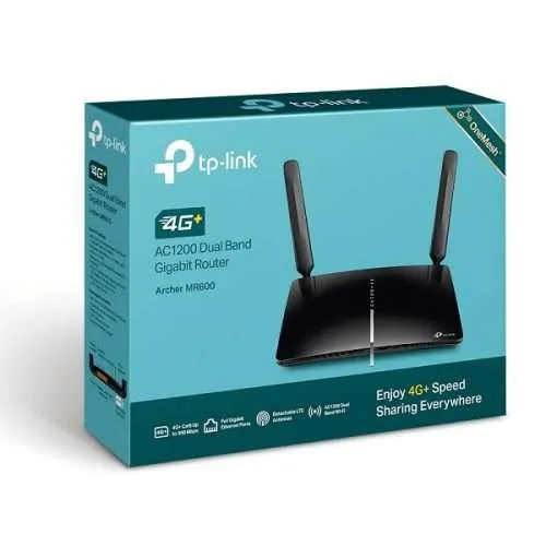 TP-Link 4G+ Cat6 AC1200 Wireless Dual Band Gigabit Router - TL-ARCHER MR600