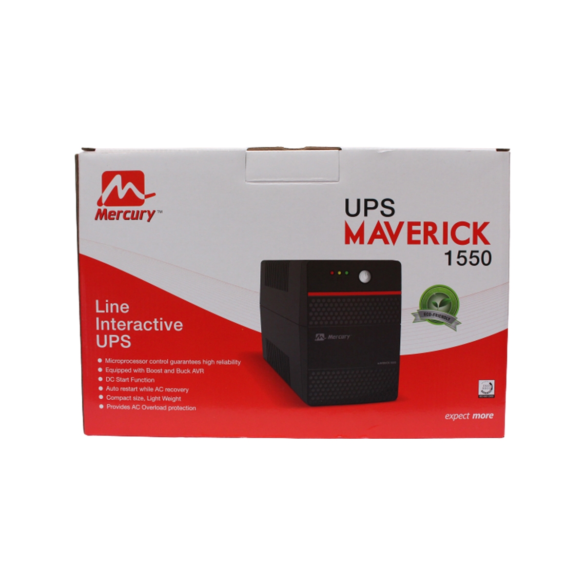 Mercury Maverick 1550 UPS Offline 1550VA/930W 4X Universal Socket