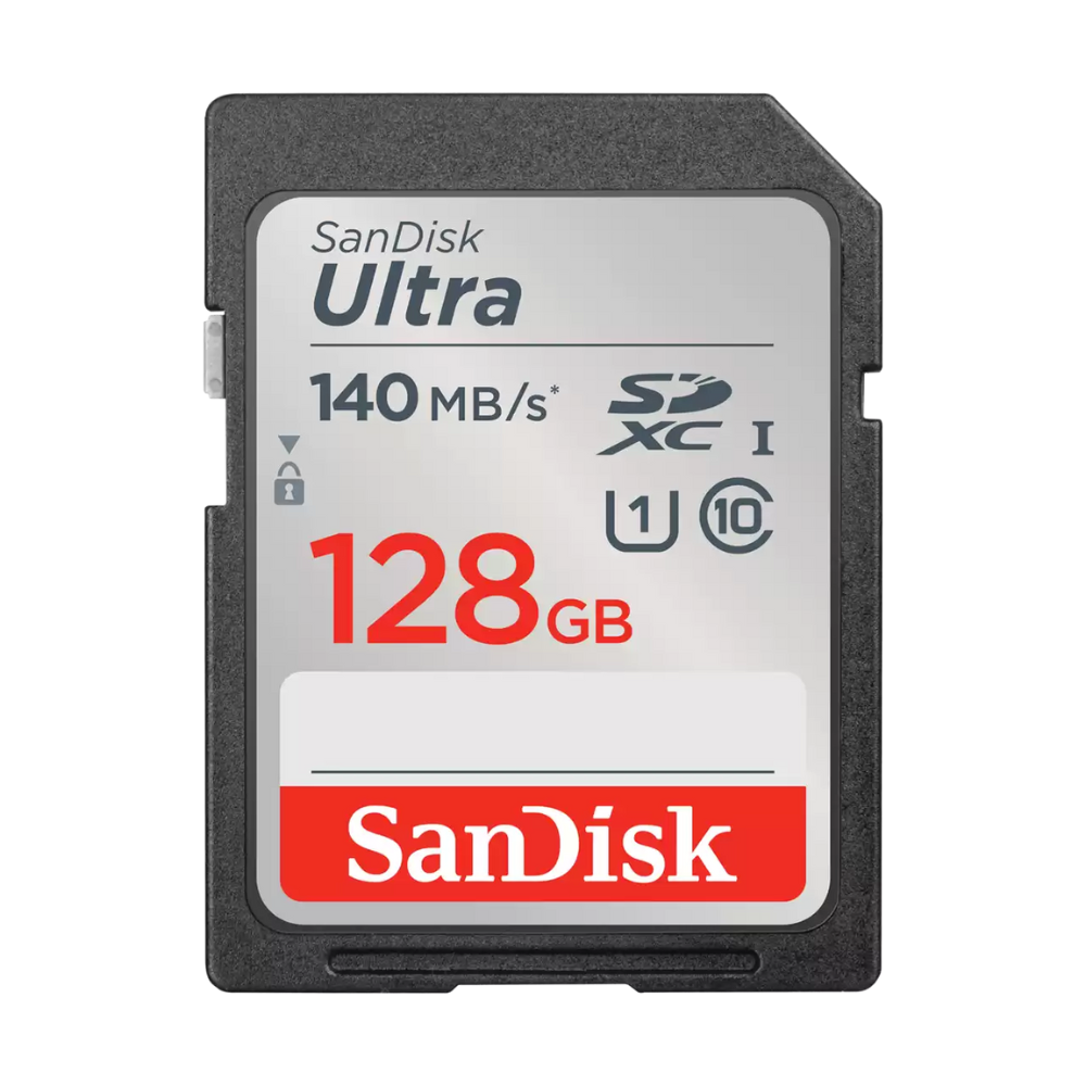 SanDisk Ultra SDXC 128GB UHS-I card 140MB/s Class 10 - SDSDUNB-128G-GN6IN