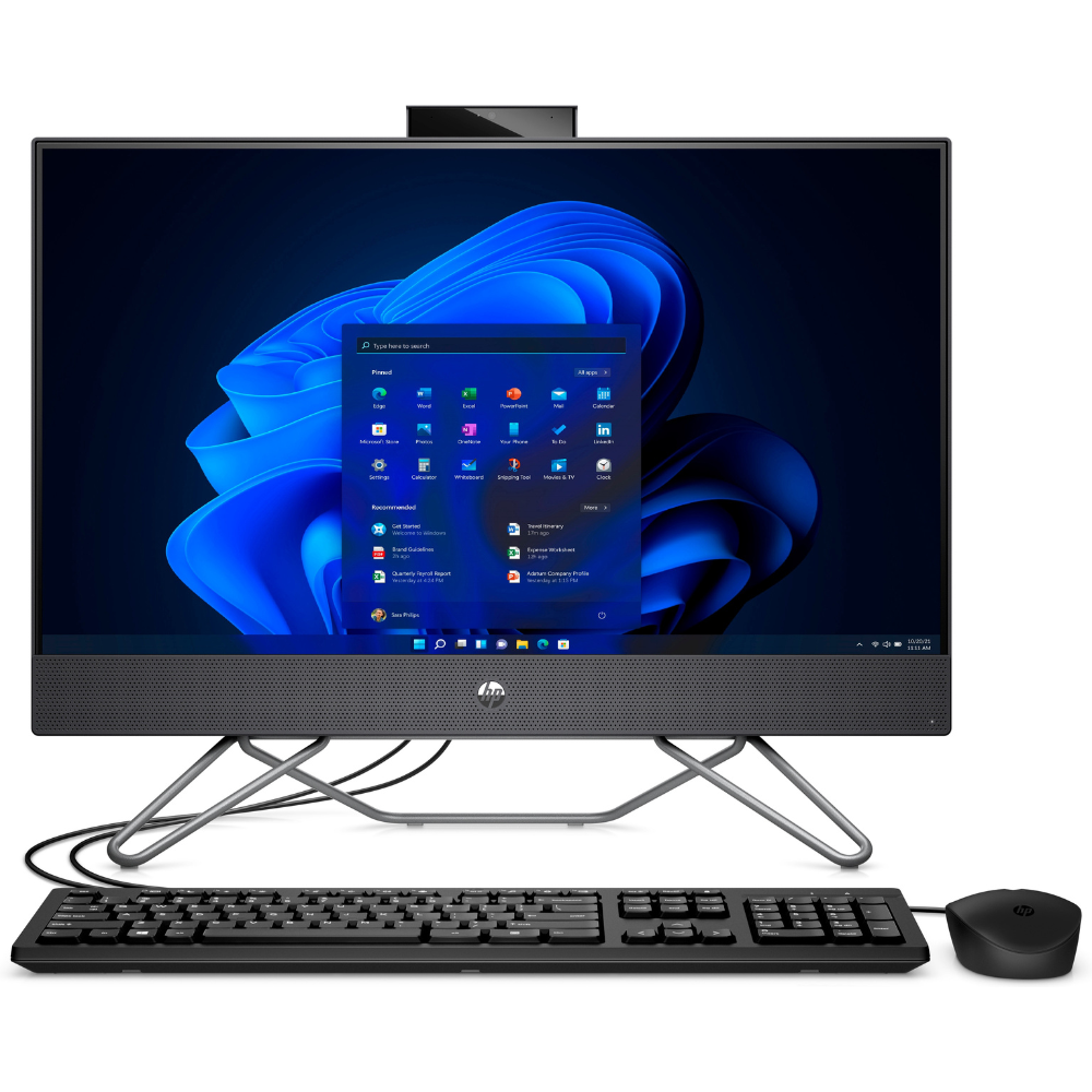 HP Pro 240 G9 Intel® Core™ i5 i5-1235U 60.5 cm (23.8") 1920 x 1080 pixels All-in-One PC 8 GB DDR4-SDRAM 512 GB SSD FreeDOS Black - 5W8H8ES