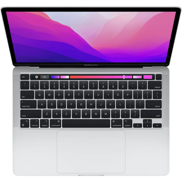 Apple Macbook Pro M2 Chip Next Gen - 8 Core CPU – 10 Core GPU, 8GB RAM, 256GB SSD, 13.3", WQXGA (2560 x 1600), MacOs Monterey 12, 720P HD Camera, Touchbar & Touch ID, Backlit Keyboard- MNEH3LL/A