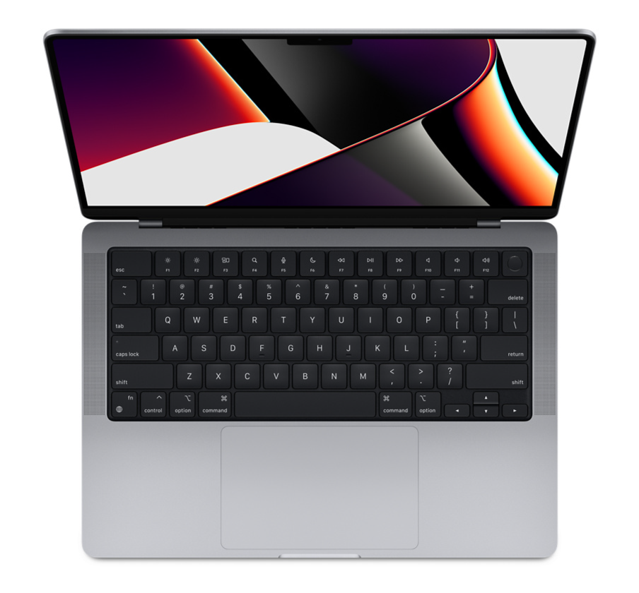 Apple Macbook Pro M1 pro chip 8 Core CPU - 14 core GPU, 32GB RAM, 512GB SSD, MacOS Monterey 12, 14.2", Liquid Retina XDR Screen (3024 x 1964), No ODD, 1080P FHD Camera, Backlit Keyboard & Touch ID- Z15G000PF