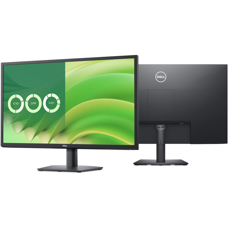 Dell E2725H 27" FHD Monitor, Connectivity : 1 VGA, 1 DisplayPort 1.2- E2725H