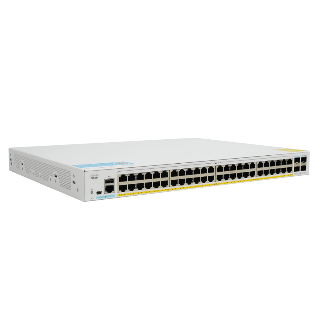 Cisco Business CBS350-48P-4G 48 Port Gigabit PoE Managed Network Switch - CBS350-48P-4G
