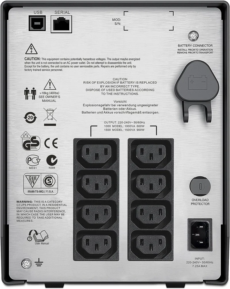 APC SMART-UPS C 1000VA LCD 230V WITH SMARTCONNECT- SMC1000IC