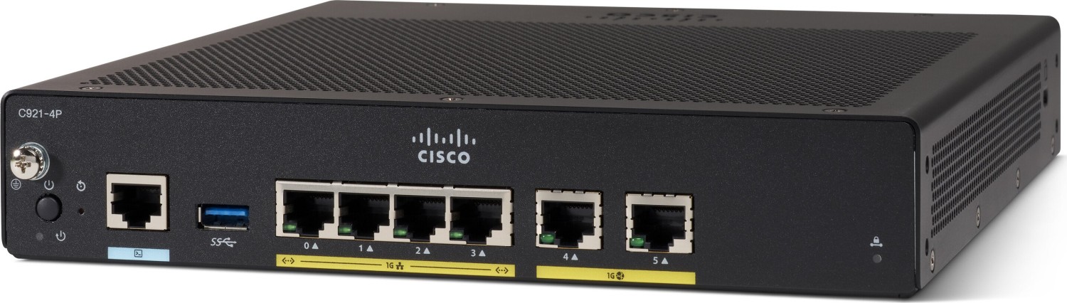 Cisco 921 Gigabit Ethernet Security Router- C921-4P