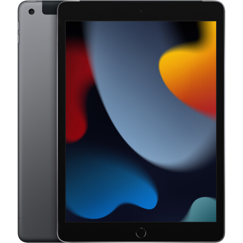 Apple Ipad 9th Gen, A13 Bionic Chip, 3GB RAM, 64GB, 10.2", Wifi + Cellular, Space grey,Touch ID - MK663LL/A