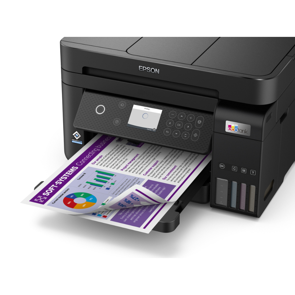 Epson L6270 Ink tank Printer, Print, Copy and Scan, Duplex Printing - ADF, Wi-Fi, Wi-Fi Direct, Ethernet, USB Interface with LCD Screen - C11CJ61407