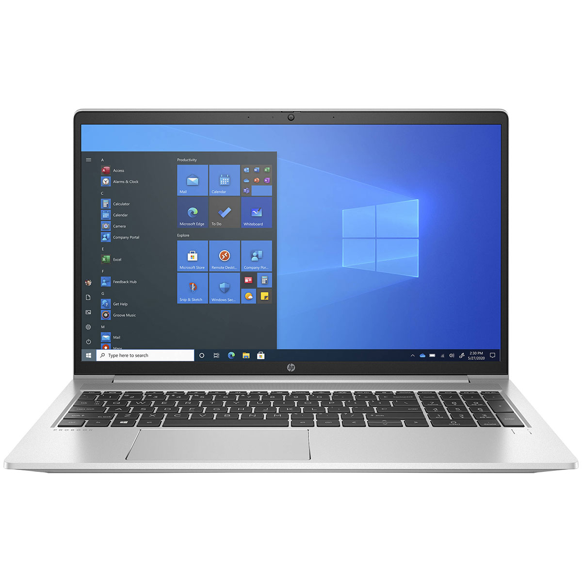 HP Probook 450 G8 - Core i5-1135G7, 8GB RAM DDR4-3200 (1x8), 256GB SSD, 15.6" FHD, Silver, 720P HD Camera, Numeric keypad, Windows 10 Pro, No ODD - 150C7EA