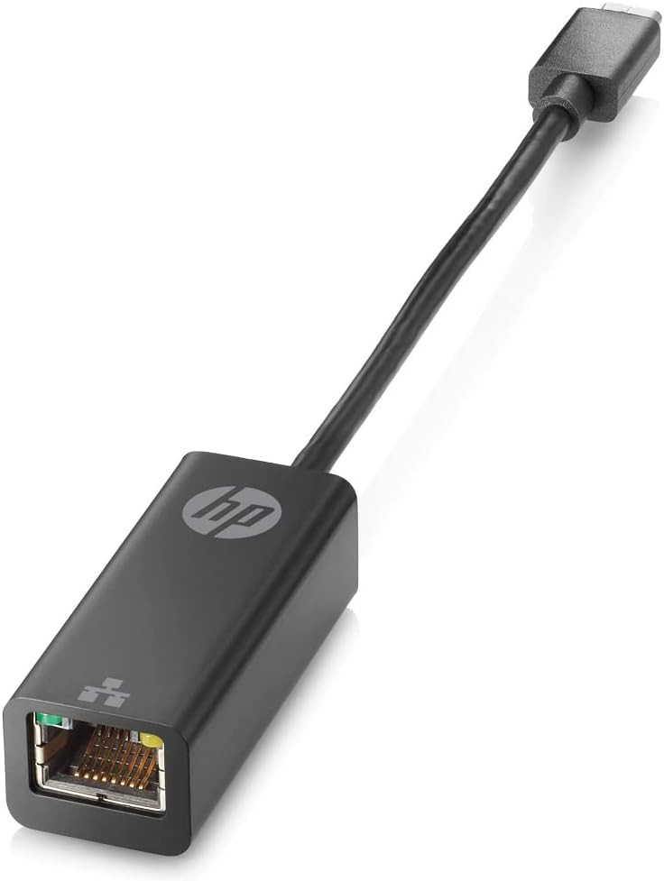 HP USB-C to RJ45 Adapter - Black - V7W66AA