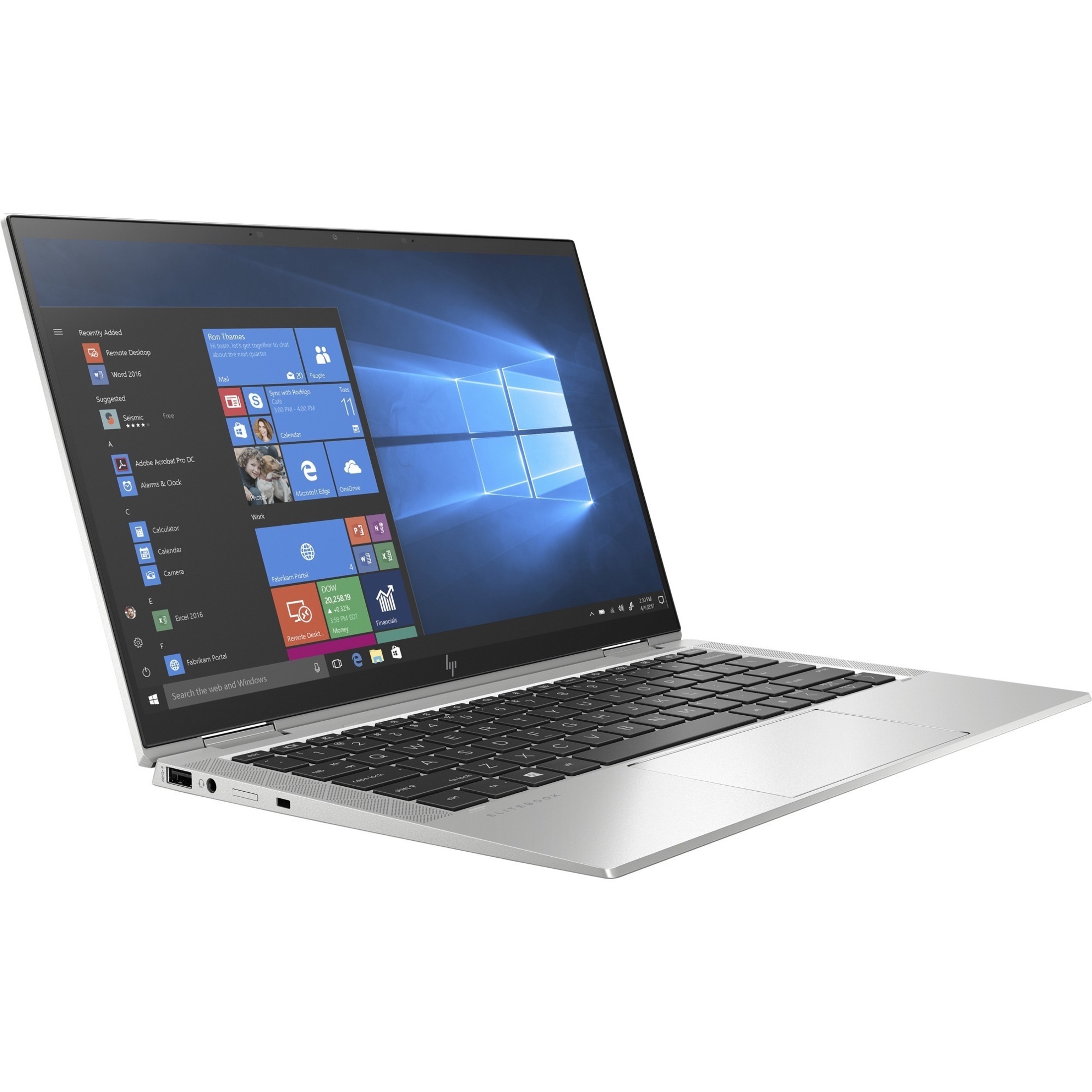 HP EliteBook x360 1040 G7 Intel® Core™ i5-10210U Hybrid (2-in-1) 35.6 cm (14") Touchscreen Full HD 16 GB LPDDR4-SDRAM 256 GB SSD Wi-Fi 6 (802.11ax) Windows 10 Pro