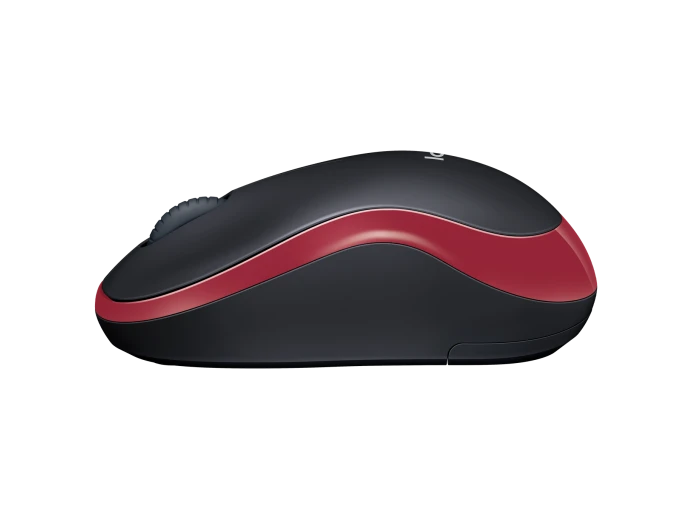 Logitech M185 Wireless Mouse - Red - 910-002237