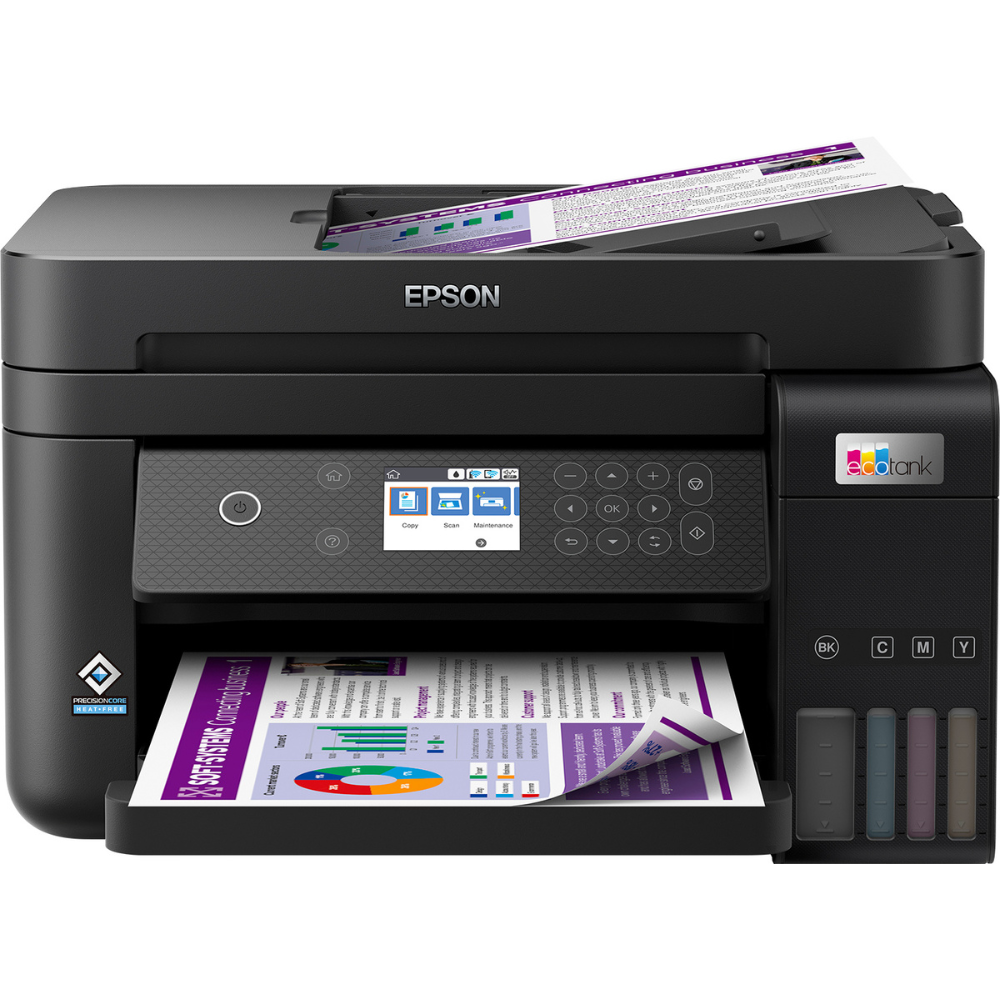 Epson L6270 Ink tank Printer, Print, Copy and Scan, Duplex Printing - ADF, Wi-Fi, Wi-Fi Direct, Ethernet, USB Interface with LCD Screen - C11CJ61407