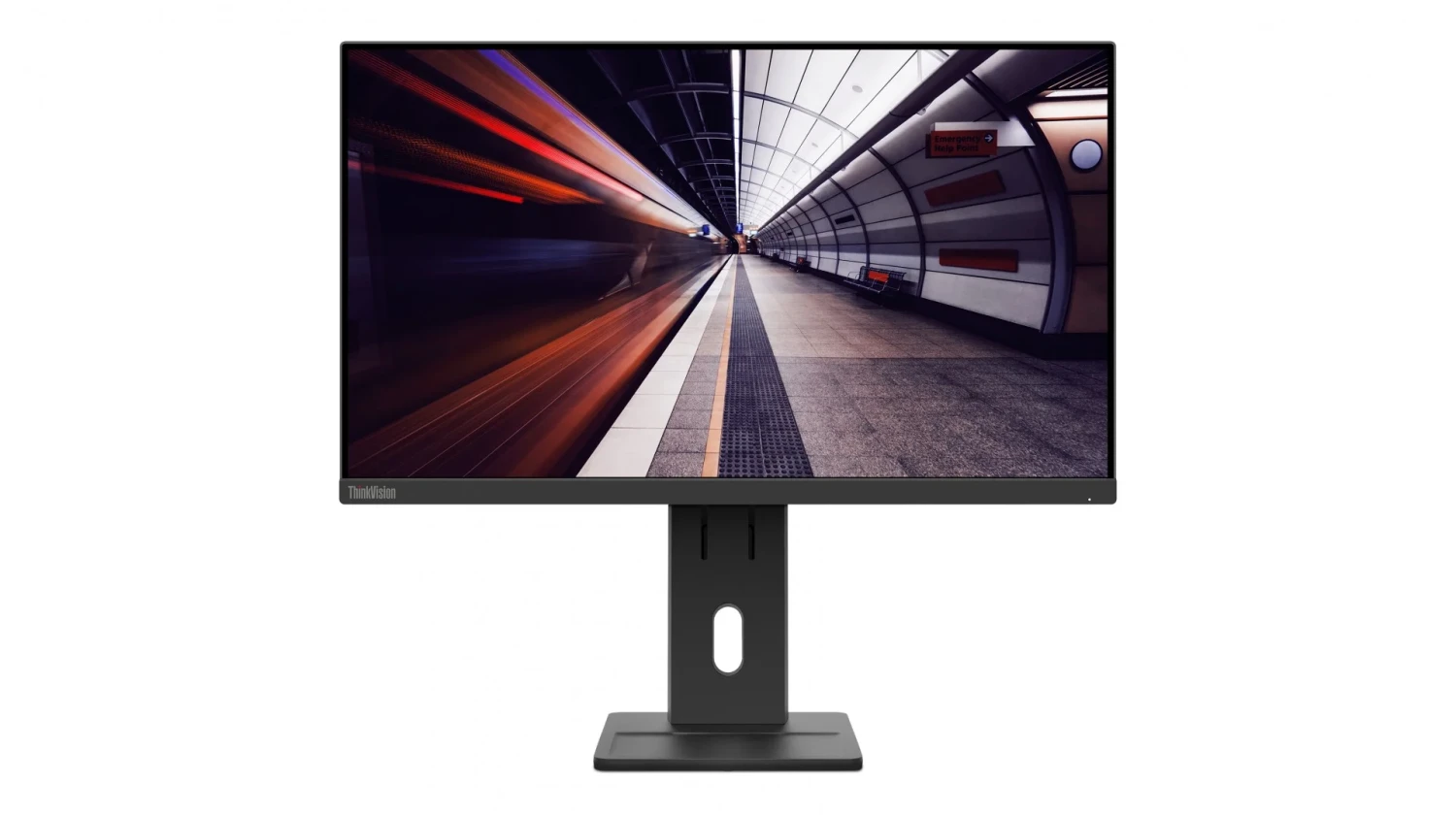 Lenovo ThinkVision E24-30 23.8" FHD Monitor, Integrated Speakers, Tilt/Swivel/Pivot/Height Adjustable Stand, Raven Black Color,  Connectivity: 1 VGA, 1 HDMI 1.4, 1 DisplayPort 1.2 - 63EDMAT2UK