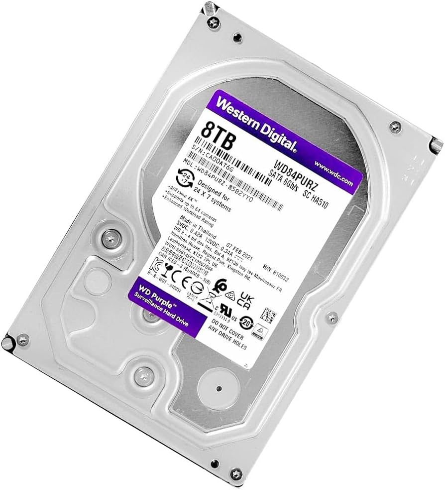 WD Purple Surveillance Hard Drive 8TB – WD84PURZ