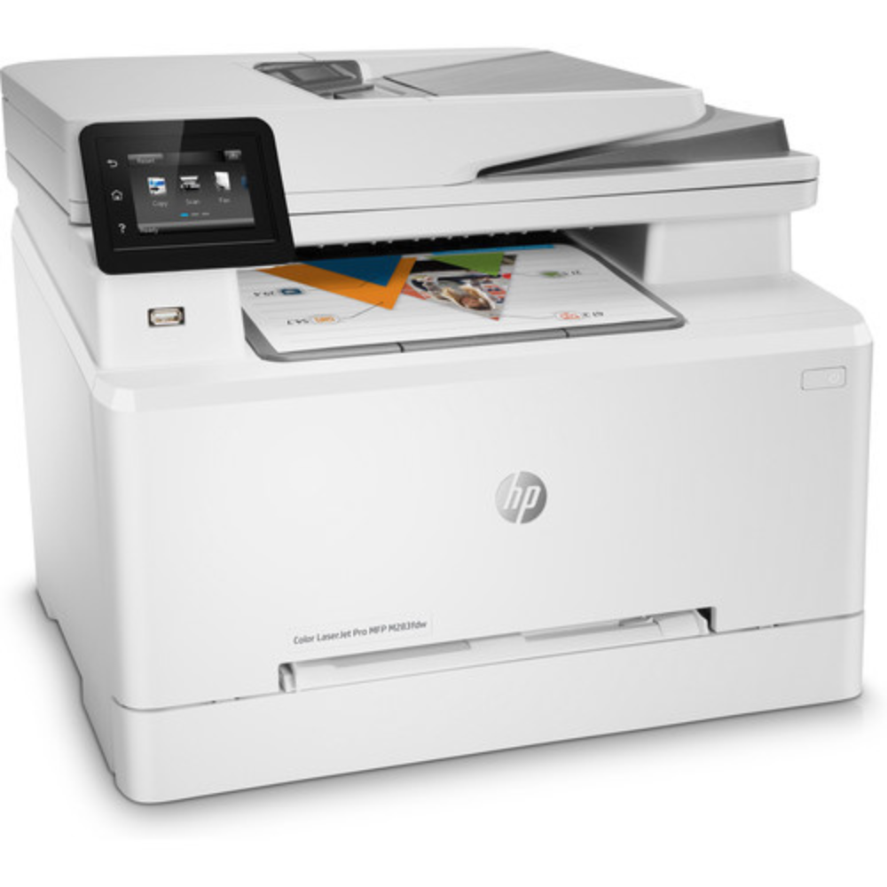 HP Color LaserJet Pro MFP M283fdw Printer, Print, Copy, Scan and Fax - Duplex Printing, ADF, Wireless, Ethernet, USB Interface with LCD Touchscreen - 7KW75A