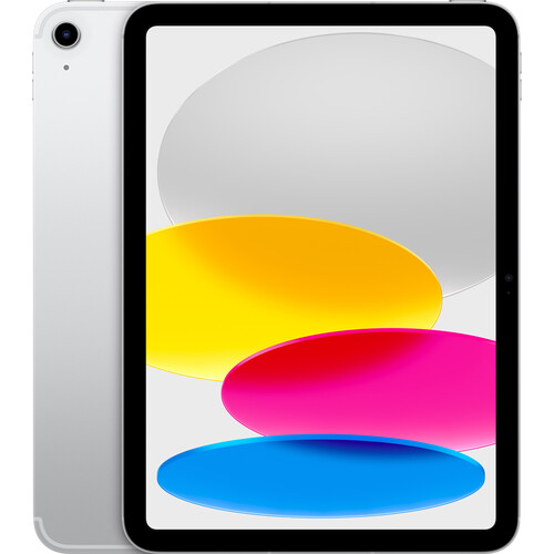 Apple Ipad  10th gen, A14 Bionic Chip, 4GB RAM, 256GB, 10.9”, Wifi + Cellular, Silver, Touch ID - MQ6T3LL/A