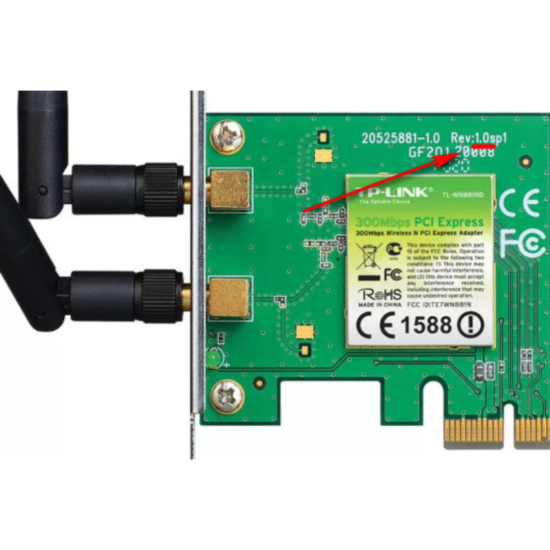 TP-Link 300Mbps Wireless N PCI Express Adapter – TL-WN881ND