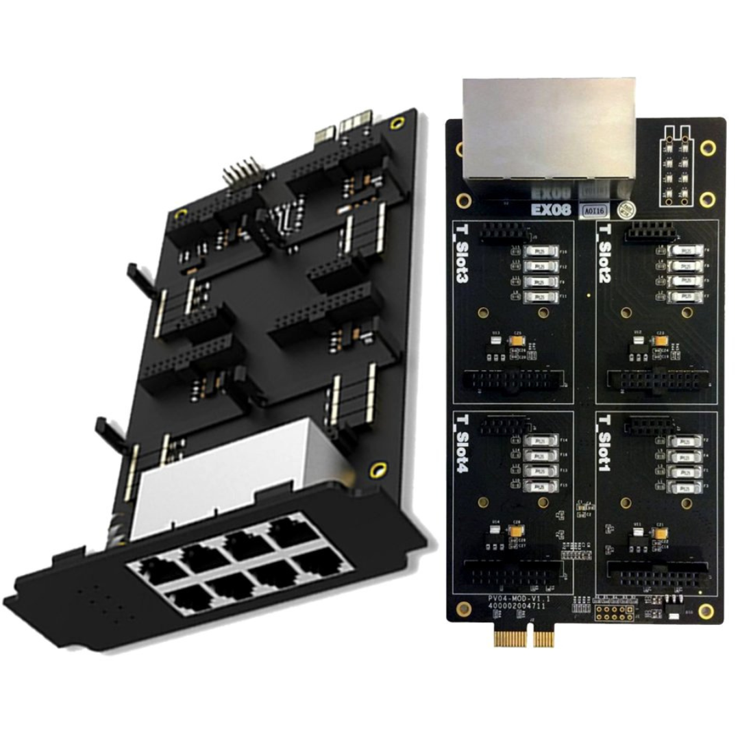 Yeastar EX08 Expansion Board with 8 RJ11 Ports for S100 and S300