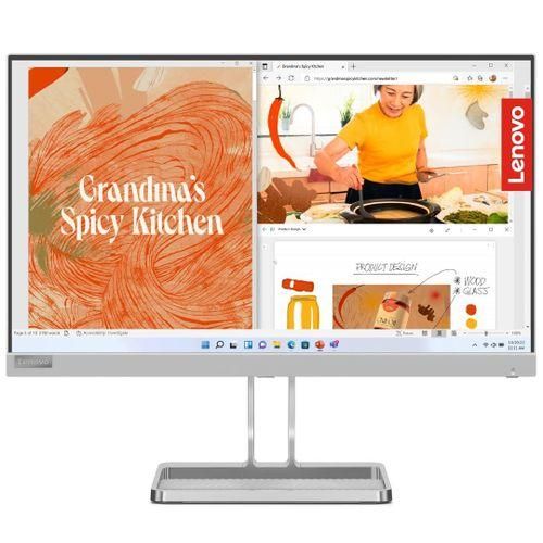 Lenovo L22i-40 21.5" FHD Monitor, Integrated Speakers, Cloud Grey Color, Connectivity: 1 VGA, 1 HDMI 1.4 - 67AEKACBAE