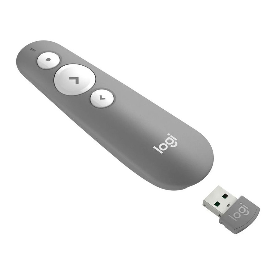 Logitech R500s Laser Presentation Remote - Mid Grey - 910-006520