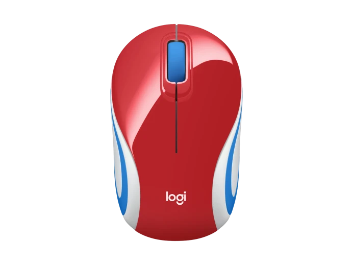 Logitech M187 Mini Wireless Mouse Red - 910-002732