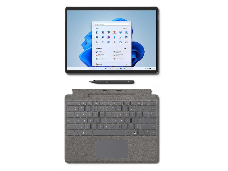 Microsoft Surface pro 8 LTE  - Core i7-1185G7, 16GB RAM, 256GB SSD, 13” (2880x1920), 120Hz, Windows 11 Pro, Platinum, Sim Card Slot- EIV-00004