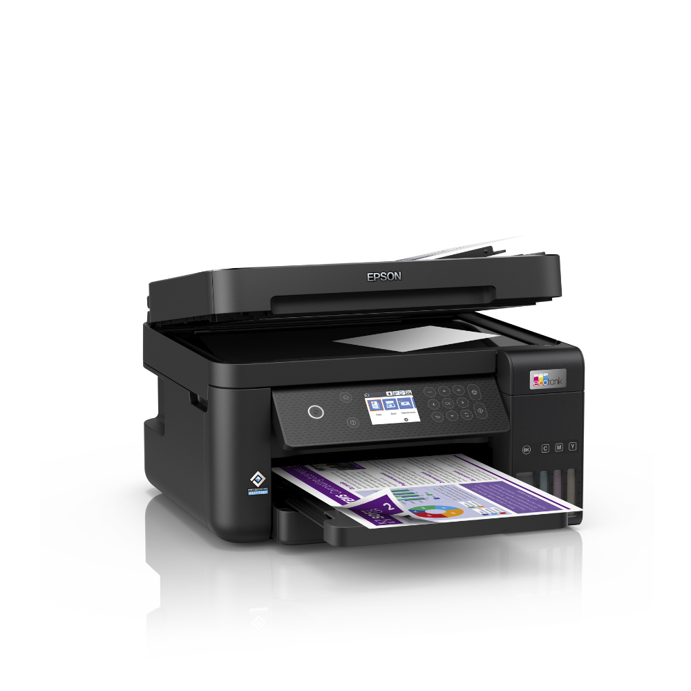 Epson L6270 Ink tank Printer, Print, Copy and Scan, Duplex Printing - ADF, Wi-Fi, Wi-Fi Direct, Ethernet, USB Interface with LCD Screen - C11CJ61407