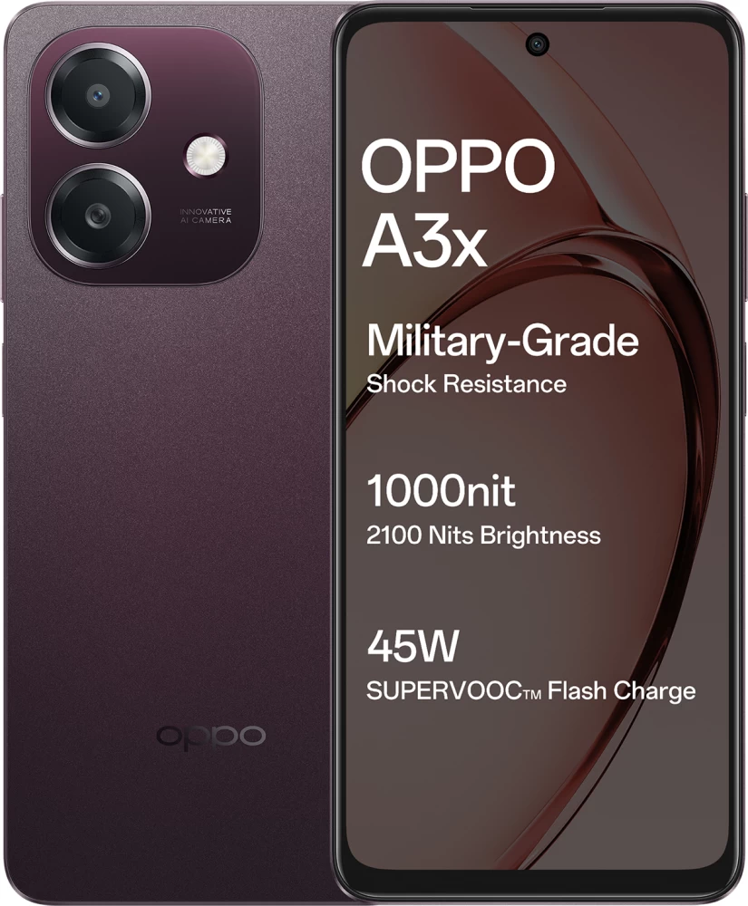 Oppo A3x 4GB RAM 128GB ROM, 5100mAh Dual SIM 6.67-inch''