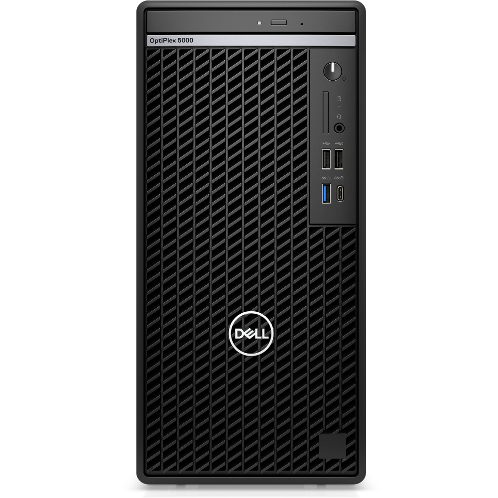 Dell OptiPlex 5000 Tower, Intel Core i5 12500, 8GB DDR4 3200, 512GB PCIe NVMe M.2 SSD, Ubuntu, DVD±RW, Wired Keyboard and Mouse, Black, 1 Year Warranty - OPT-5000-5-TWR