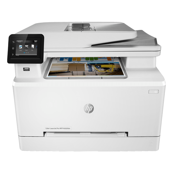 HP Color LaserJet Pro MFP M283fdn Printer, Print, Copy, Scan and Fax - Duplex Printing, ADF, Ethernet, USB Interface with LCD Touchscreen - 7KW74A