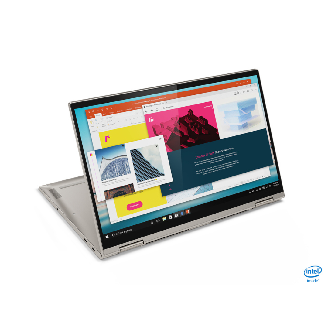 Lenovo Yoga C740 X360 Intel® Core™ i5 i5-10210U Hybrid (2-in-1) 39.6 cm (15.6") Touchscreen Full HD 8 GB DDR4-SDRAM 256 GB SSD Wi-Fi 6 (802.11ax) Windows 11 Refurbished