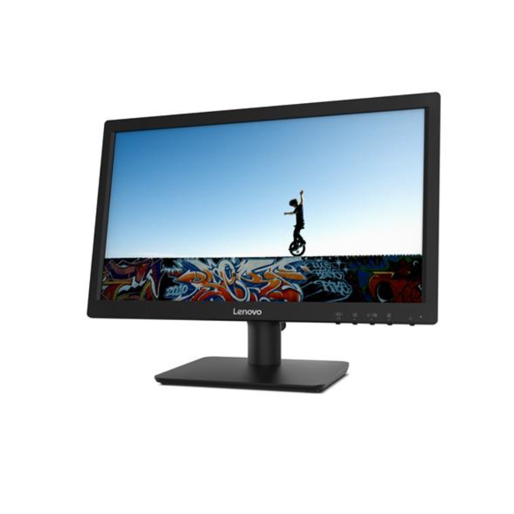 Lenovo D19-10 18.5" HD Monitor, Black Color, Connectivity : 1 VGA, 1 HDMI 1.4 - 61E0KCT6EU