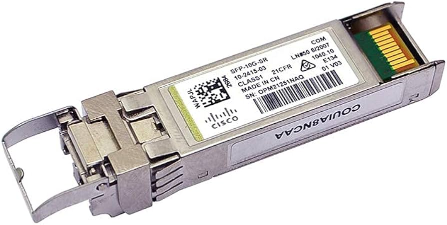 Cisco SFP-10G-SR, 10gbase-SR SFP Module, Cisco SFP Transceiver- Cisco SFP-10G-SR